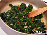 Рецепт - гречка с чили и шпинатом