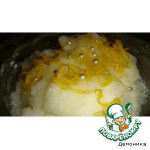 Рецепт - лимонное мороженое (сорбет)