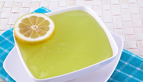 Рецепт - легкое лимонное желе