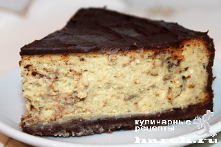 Рецепт - творожник с халвой и шоколадной глазурью Столичный