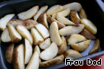 Рецепт - канапе с картофельными дольками и сельдью