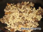 Рецепт - гречка с грибами и кедровыми орешками