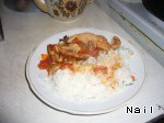Рецепт - свинина в томатно-чесночном маринаде с рисом