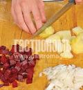 Рецепт - салат Винегрет с маринованными опятами