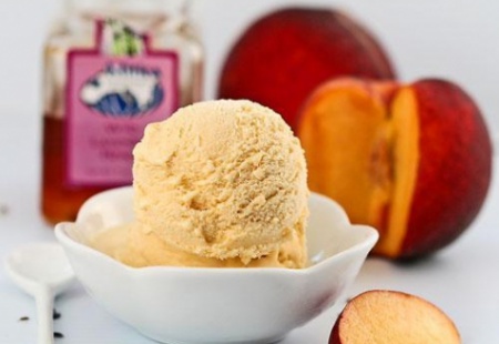 Рецепт персикового мороженого