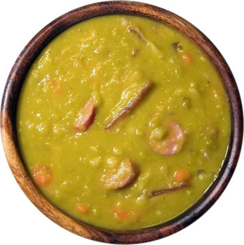 Рецепт - суп-пюре из сушеного гороха
