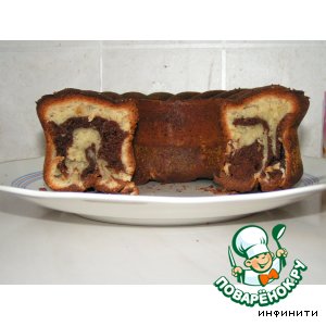 Рецепт - кекс Мраморный (с какао)