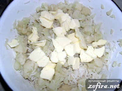 Рецепт - пудинг из цветной капусты