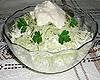 Рецепт - острый салат из языка и капусты