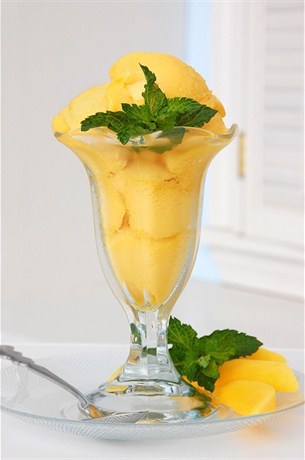 Рецепт - мороженое из манго