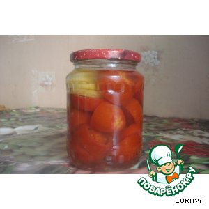 Рецепт - помидоры ломтиками в желе