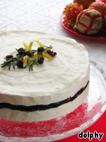 Рецепт - торт-суфле с белым шоколадом и красным вином