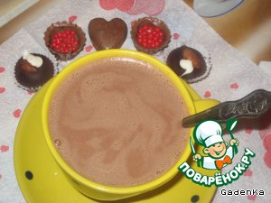 Рецепт - горячий шоколад «Орехово-Имбирный»