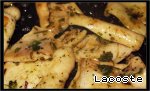 Рецепт - салат из жареного кальмара с помидорами черри и стручковой фасолью