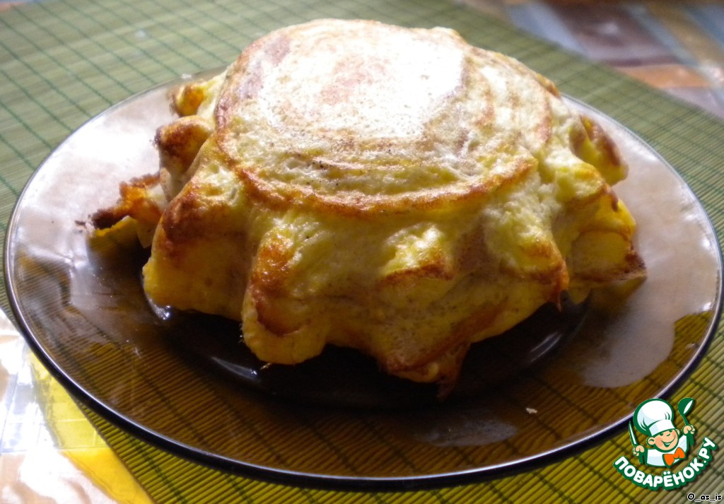 Рецепт - шарлотка с сыром или ленивые гренки