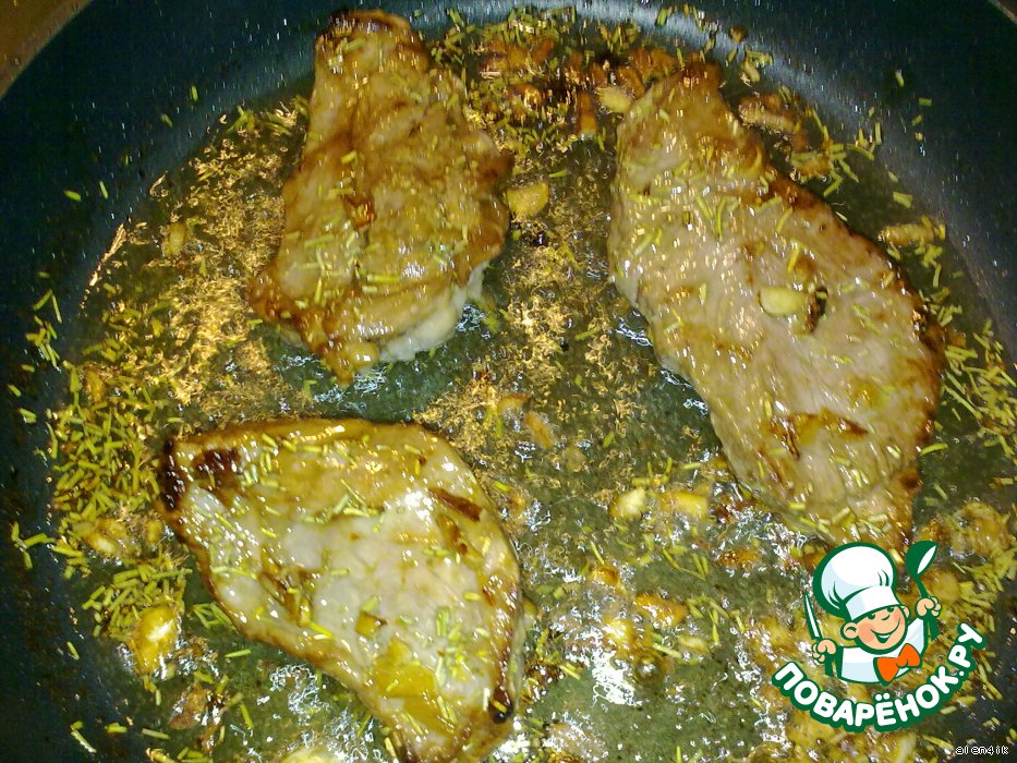 Рецепт - телятина в муссе из цыпленка с пикантным соусом