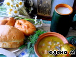 Рецепт - грибной суп с перловкой и шкварками "Мишин суп"