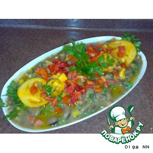 Рецепт - «Фуль мдаммас» , горячий салат из бобов по-дамасски