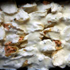 Рецепт - паста "ракушки" с муссом из семги, маскарпоне, руколы и красной икрой
