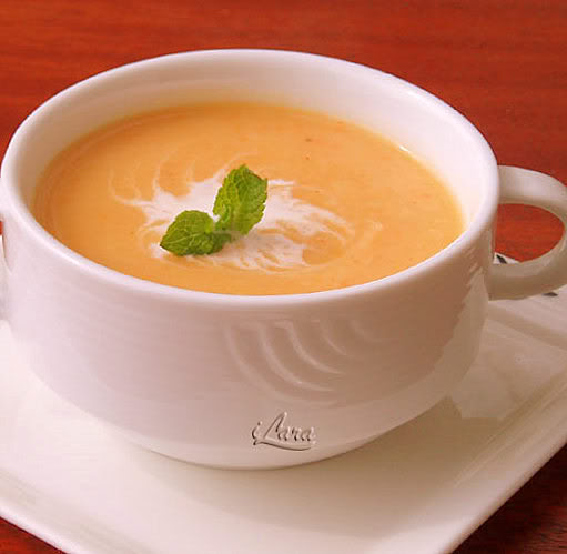 Рецепт - суп "Вишисуаз" с чесночными гренками