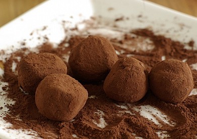 Рецепт - шоколадные трюфели (из горького шоколада)
