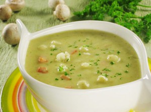 Рецепт - супа пюре из цветной капусты и фасоли
