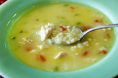 Рецепт - куриный суп с рисом