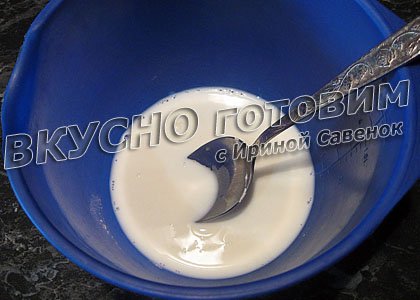 Рецепт - молочный кисель с какао