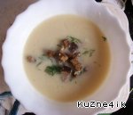 Рецепт - суп-пюре из цветной капусты с фрикадельками и чесночными гренками
