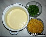 Рецепт - оладьи из кукурузы с зеленым луком