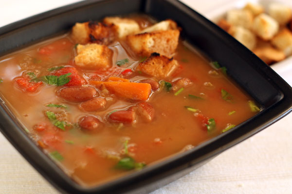 Рецепт - суп из фасоли