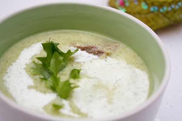 Рецепт - суп-пюре из брокколи и зеленой фасоли