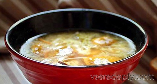 Рецепт - грибной суп с перловкой Первые блюда