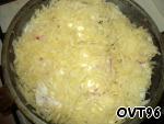 Рецепт - гречка с рыбой, под сметаной и сыром