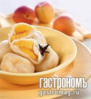 Рецепт - кнедлики с абрикосами и пряным сиропом