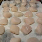 Рецепт - морские гребешки с фондю из лука-порея