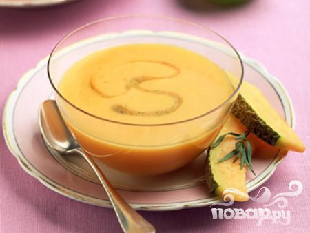 Рецепт - суп из дыни с сиропом