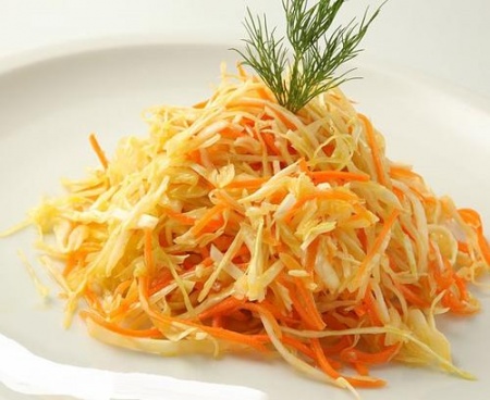 Капустный салат с уксусом и морковью. Как приготовить салат из капусты и морковки с уксусом – отличный рецепт.