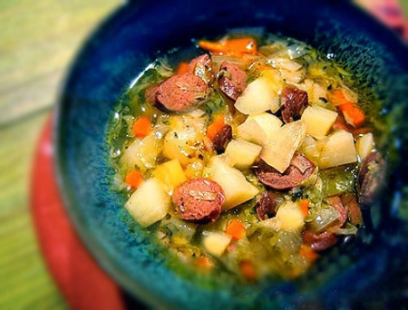 Рецепт - суп картофельный с овсянкой
