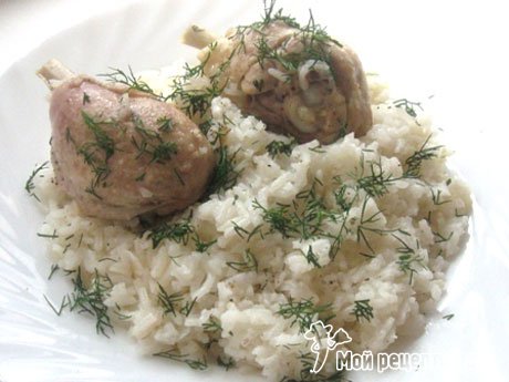 Рецепт - курица с рисом по-парижски