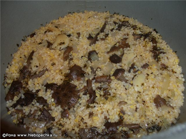 Рецепт - каша-гарнир пшенично-кукурузно-ячневый