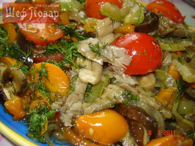 Рецепт - печенные овощи на гарнир