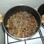 Рецепт - говядина тушеная с рисом