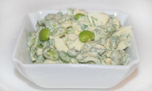 Рецепт - яичный салат с бобами