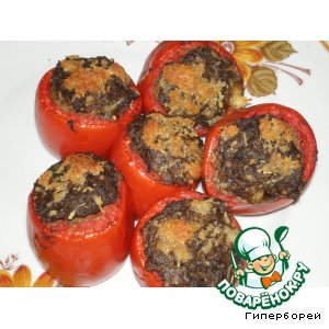 Рецепт - помидоры, фаршированные грибным паштетом 