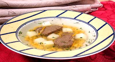 Рецепт - Супы разные : Суп картофельный с кукурузой (2)