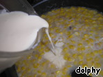 Рецепт - суп с картошкой, кукурузой и беконом