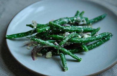 Рецепт - салат из зеленой фасоли