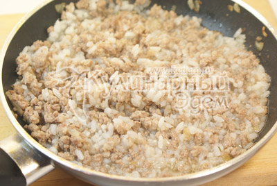 Рецепт - блины с мясом и рисом