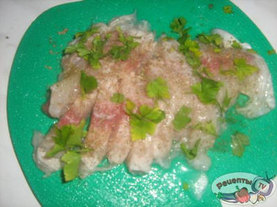 Рецепт - рыба запеченая с гарниром